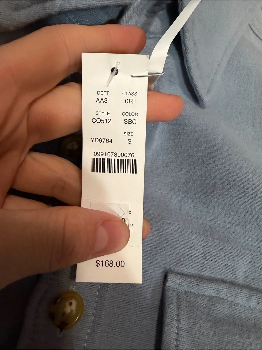 J crew Heavyweight chamois workshirt in Japanese cotton blue